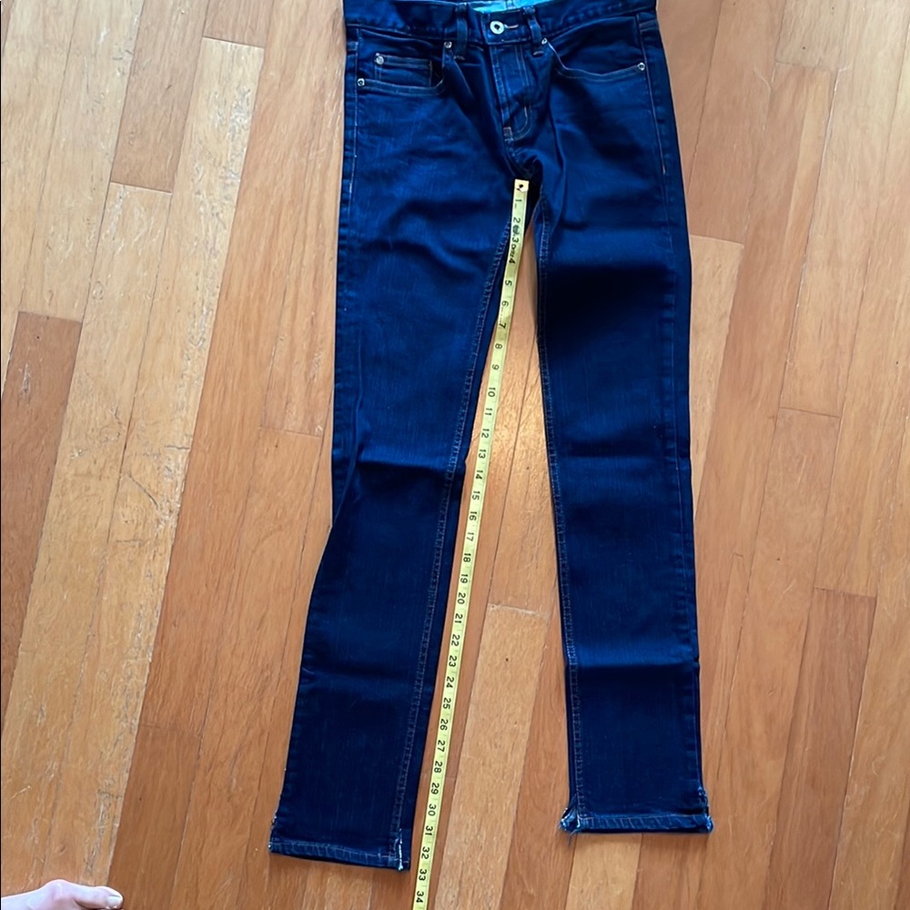 Kill City Vintage Denim Women's Straight Leg Jeans - Dark Blue - Picture 10 of 13